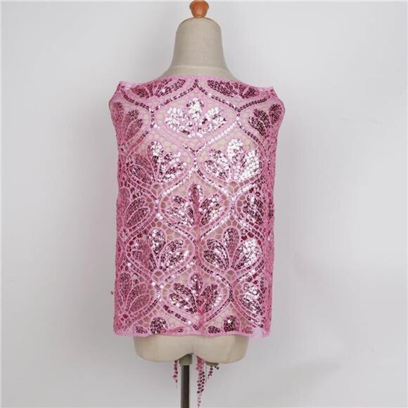 Glittering Scarf for Women Pink - Picture 6 of 7